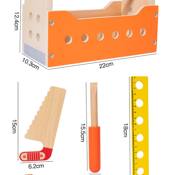 Wooden 3-in-1 Builder’s Tool Truck & Workbench Set