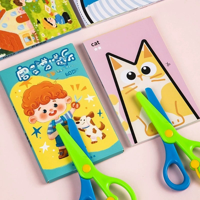 Toddler Paper Cutting Activity Set (60 Sheets)