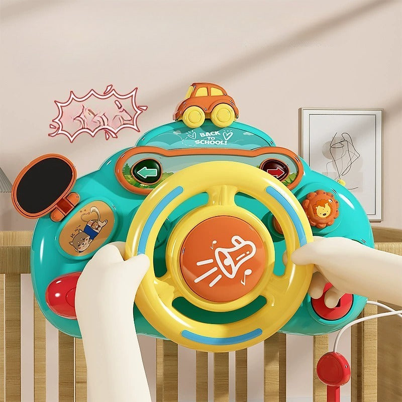 Interactive Toddler Steering Wheel Simulator