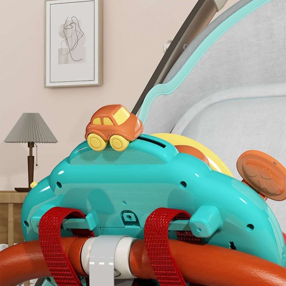 Interactive Toddler Steering Wheel Simulator