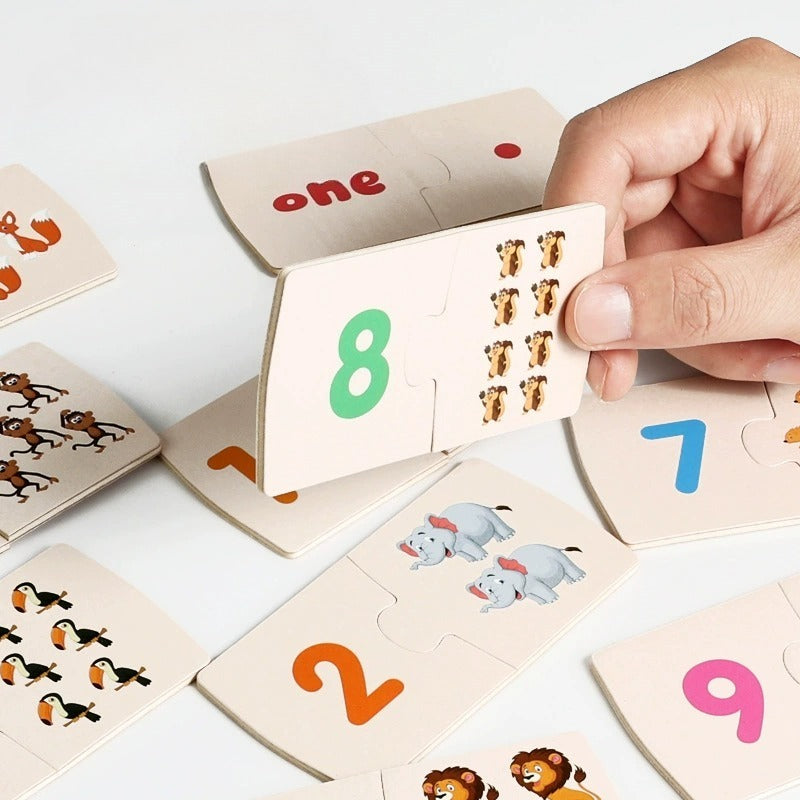 Number & Quantity Matching Wooden Puzzle Game