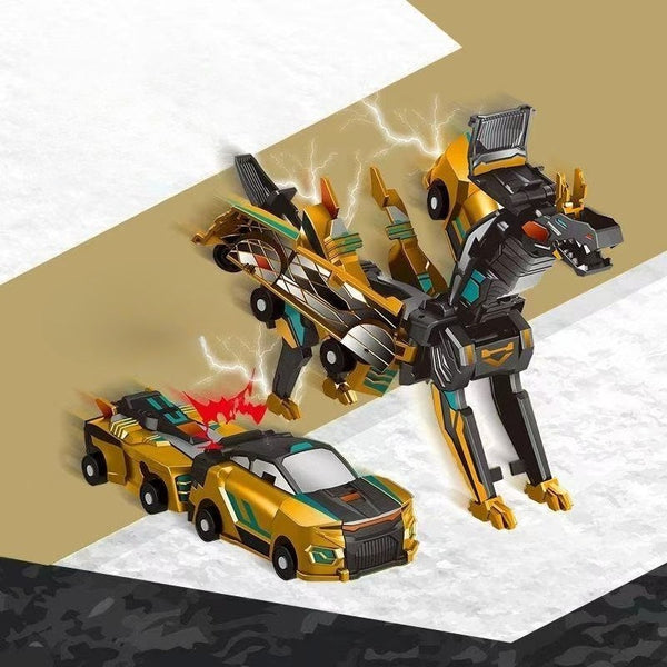 Magnetic Collision Transforming Dragon Car Set