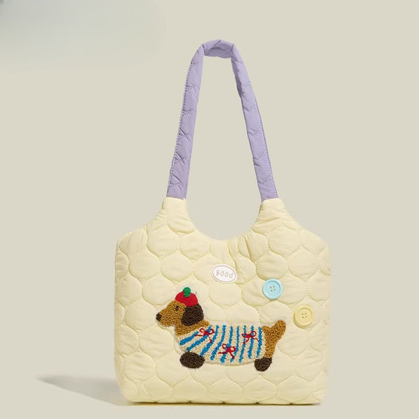 Dachshund Shoulder Tote Bag