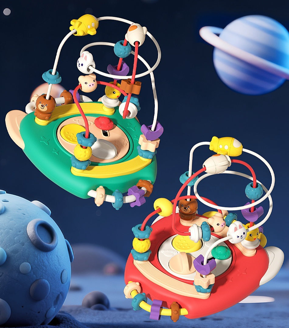 Infant & Toddler Rocket Bead Maze Activity Toy