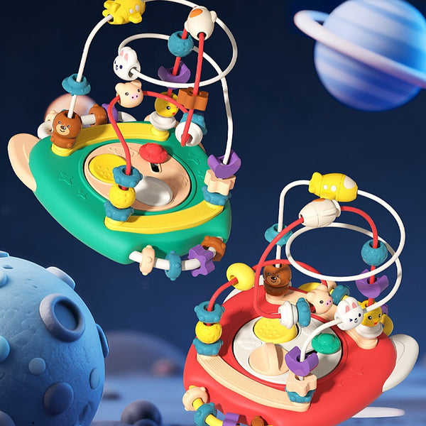 Infant & Toddler Rocket Bead Maze Activity Toy