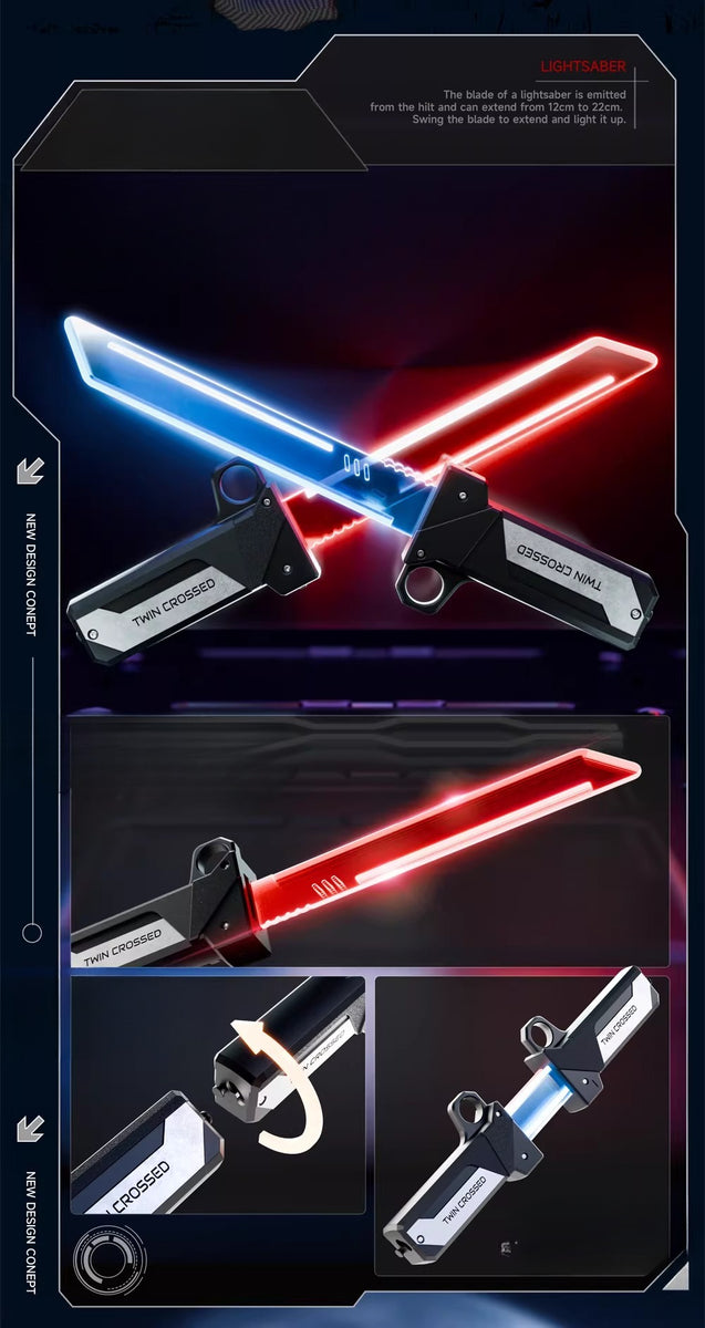 2-in-1 Telescopic Light-Up Sword