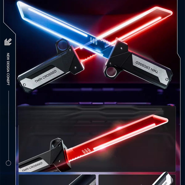 2-in-1 Telescopic Light-Up Sword