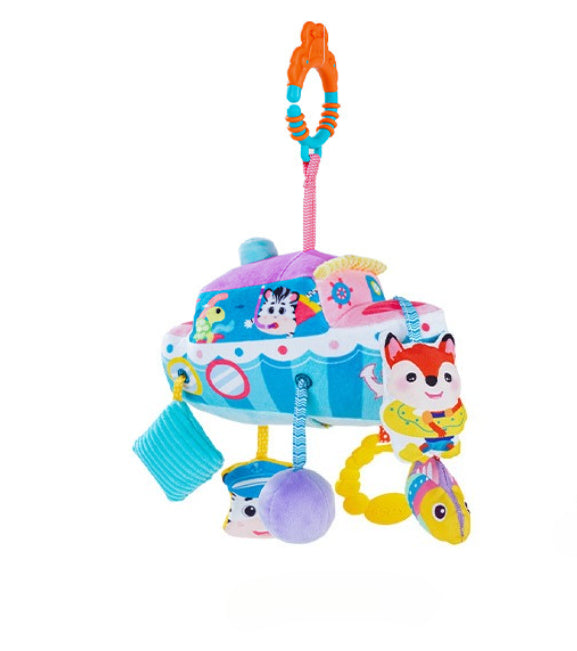 Baby Plush Sensory Stroller & Crib Hanging Toy