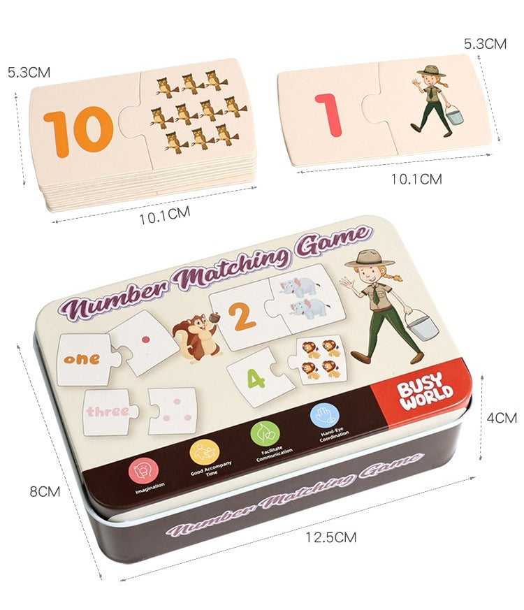 Number & Quantity Matching Wooden Puzzle Game