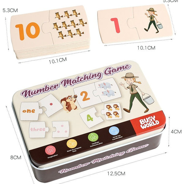 Number & Quantity Matching Wooden Puzzle Game
