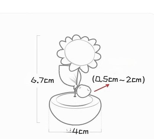 Handcrafted Character Wobbly Desk Ornament