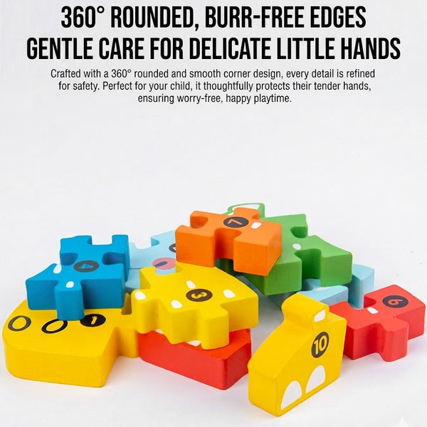 Wooden Number Jigsaw Puzzle for Kids