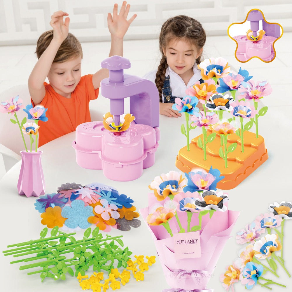DIY Flower Bouquet Making Kit with Embossing Press