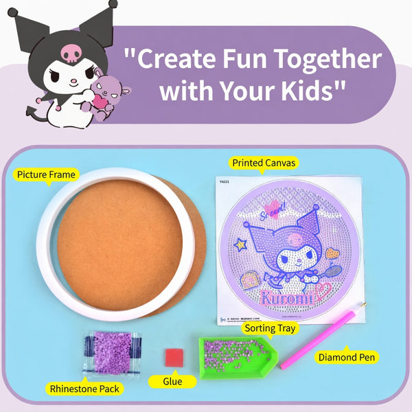 Sanrio Character Diamond Painting Kit with Frame