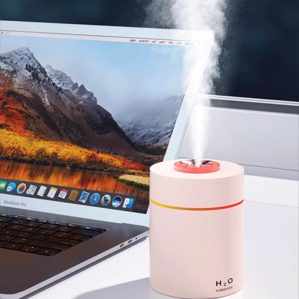 Compact Desktop Humidifier with Gradient Night Light