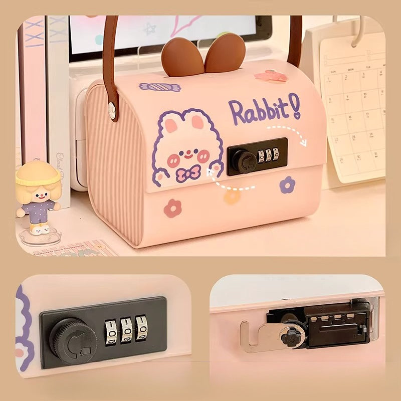 Bunny Password Piggy Bank Safe