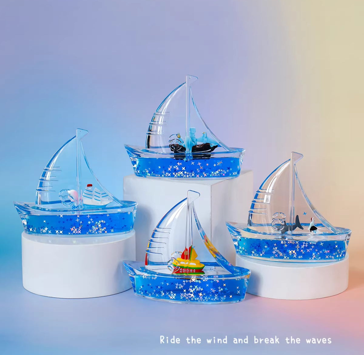 Liquid Motion Sailboat Desk Ornament
