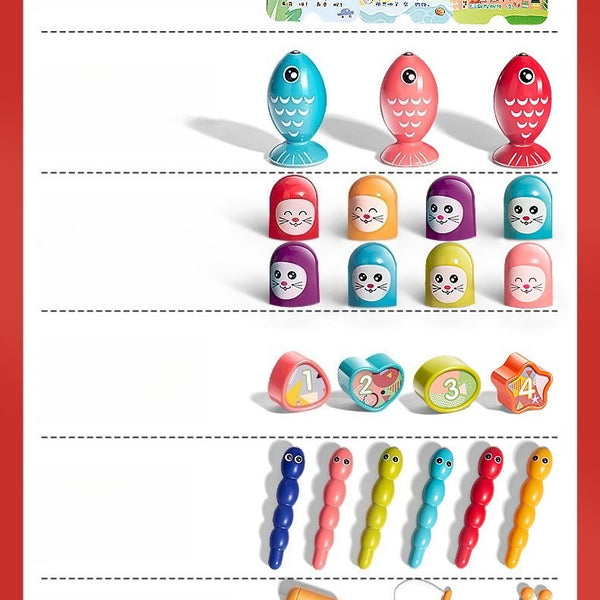 8-in-1 Toddler Activity Cube with Fishing and Whack-a-Mole Game