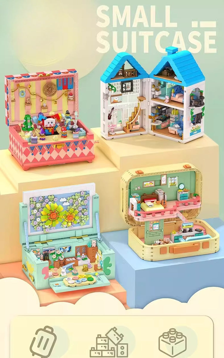 Portable Suitcase Miniature Room Building Kit