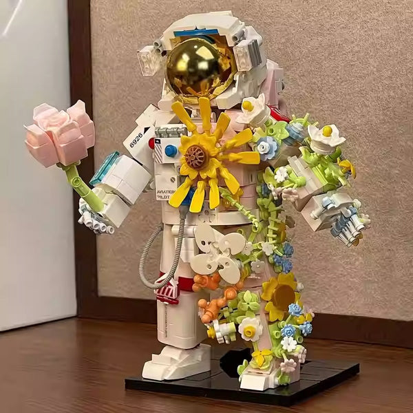 Astronaut Botanical Building Block Ornament