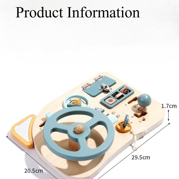 🚗 The Little Driver’s Montessori Wooden Busy Board