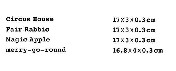 Circus Embroidered Felt Bookmark