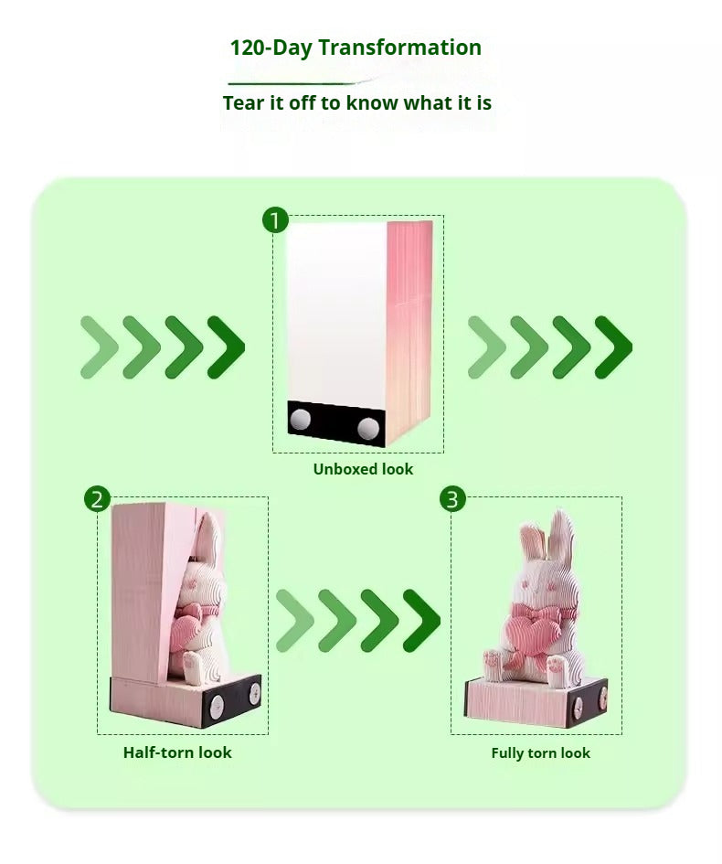 3D Paper Sculpture Memo Pad
