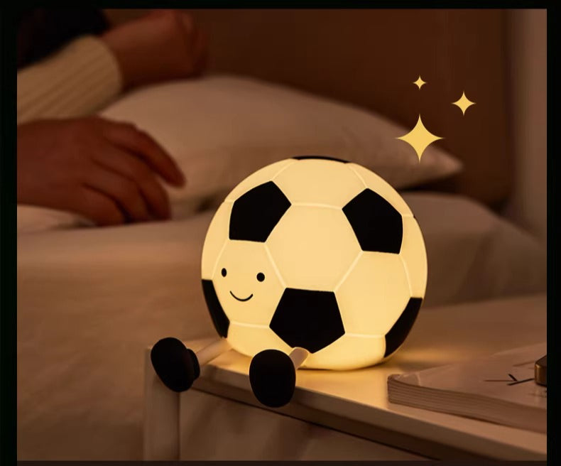 Soft Silicone Soccer Ball Night Light