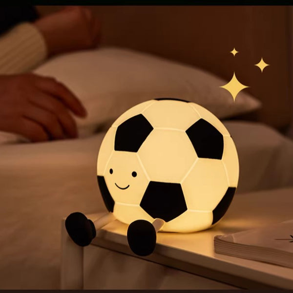 Soft Silicone Soccer Ball Night Light