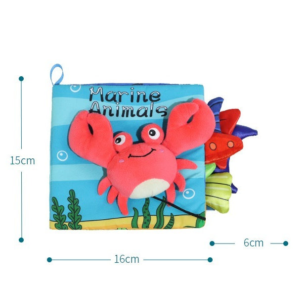 Soft Animal Tail Sensory Activity Book for Babies