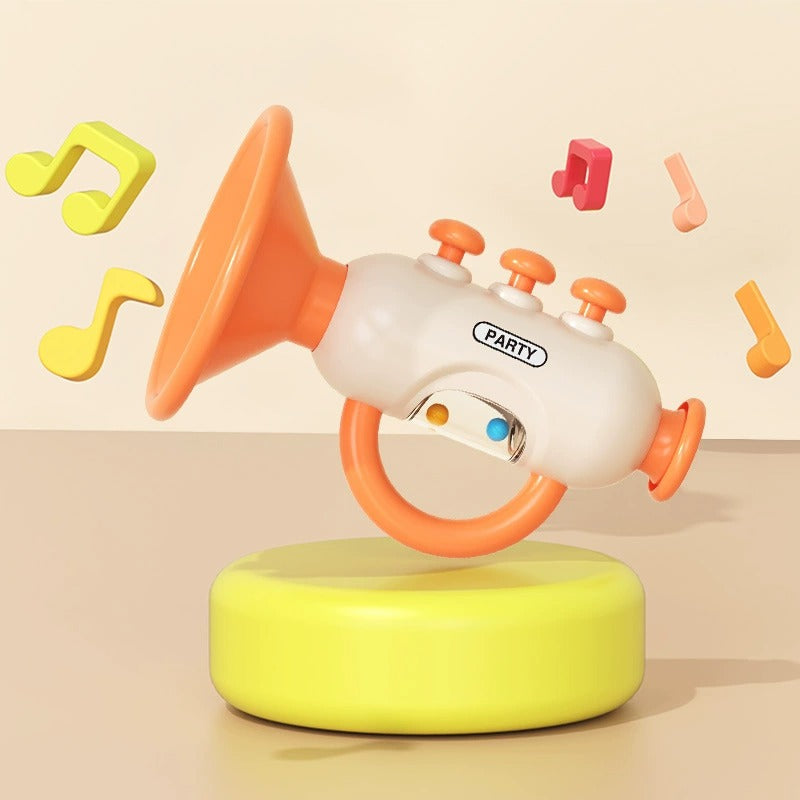 Mini Musical Trumpet Toy with Portable Lanyard
