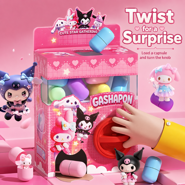 Sanrio Character Gashapon Machine: Twist for Surprise Eggs