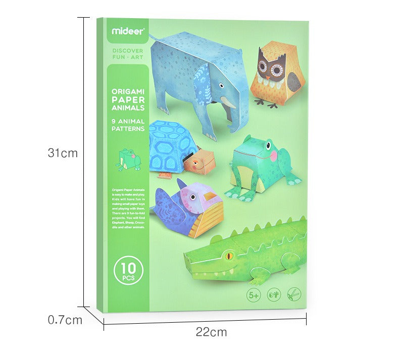 3D Paper Animal Craft Kit – Cut, Fold & Create