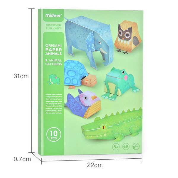 3D Paper Animal Craft Kit – Cut, Fold & Create
