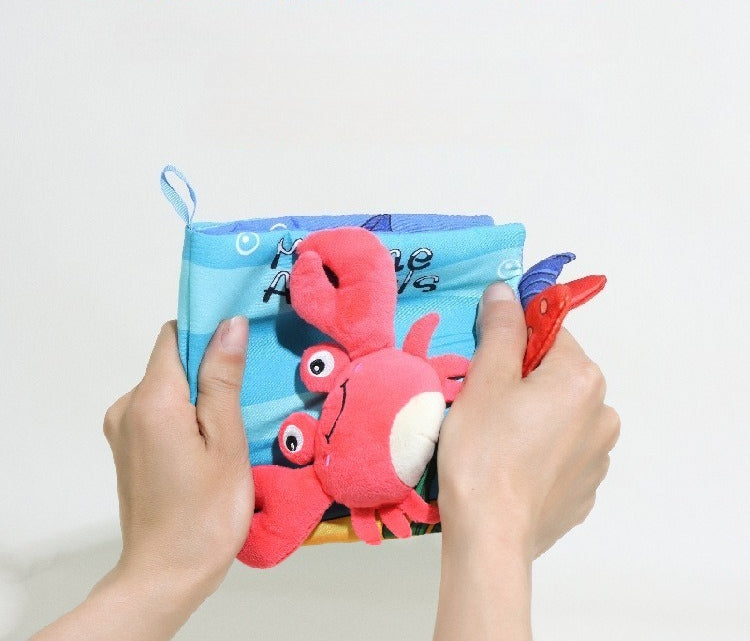 Soft Animal Tail Sensory Activity Book for Babies