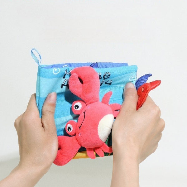 Soft Animal Tail Sensory Activity Book for Babies