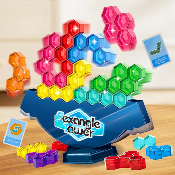 Hexa-Balance & Logic Board: The 3-in-1 Family Brain Game