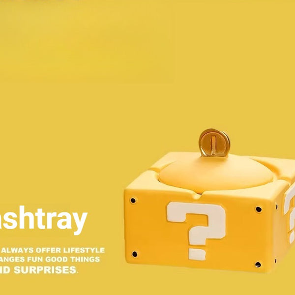 Matte Ceramic Question Mark Ashtray