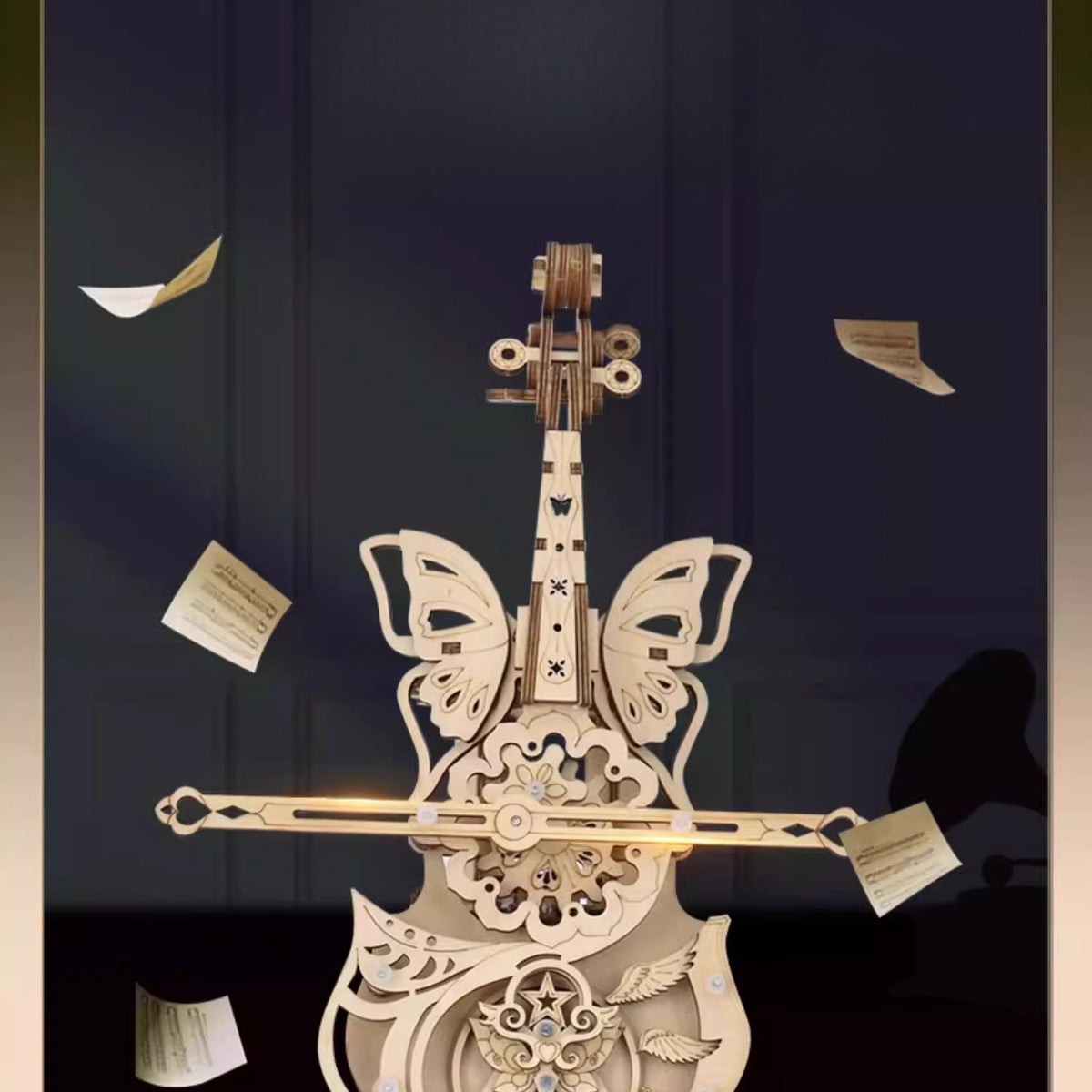 DIY Wooden Magic Cello Music Box Kit