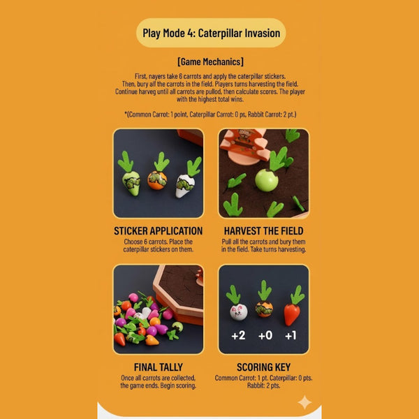 Pull Out Radish Memory & Coordination Game
