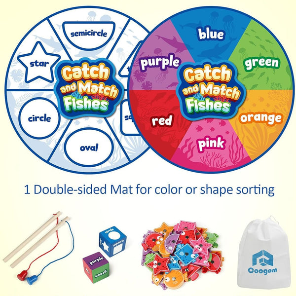 Magnetic Fishing Game: Color and Shape Matching