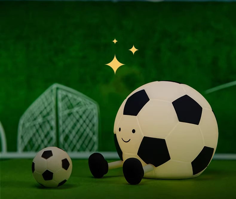 Soft Silicone Soccer Ball Night Light