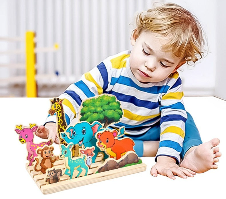 Wooden Early Learning Scene Puzzle Kit