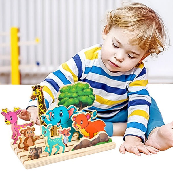 Wooden Early Learning Scene Puzzle Kit