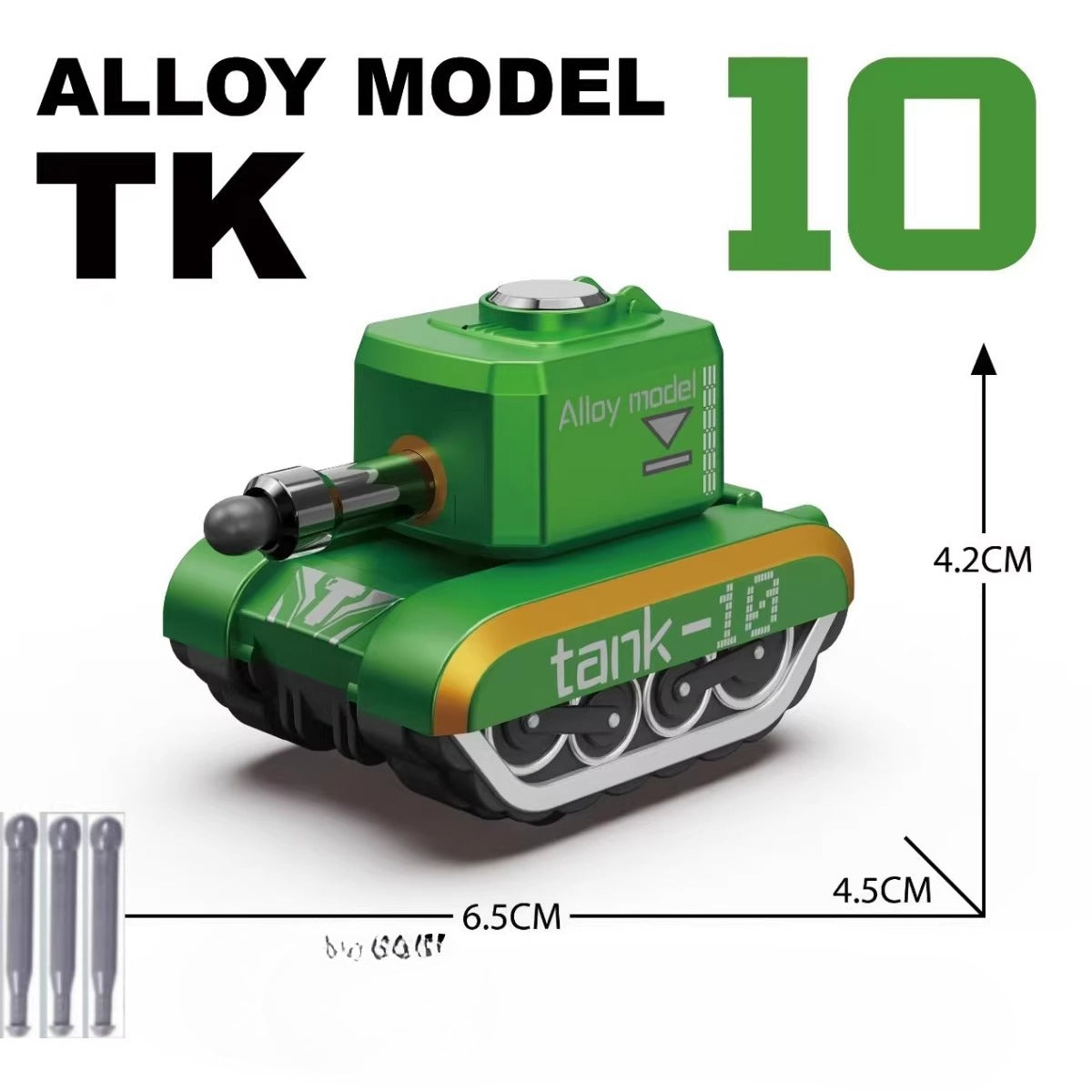 Mini Alloy Pull-Back Tank Model