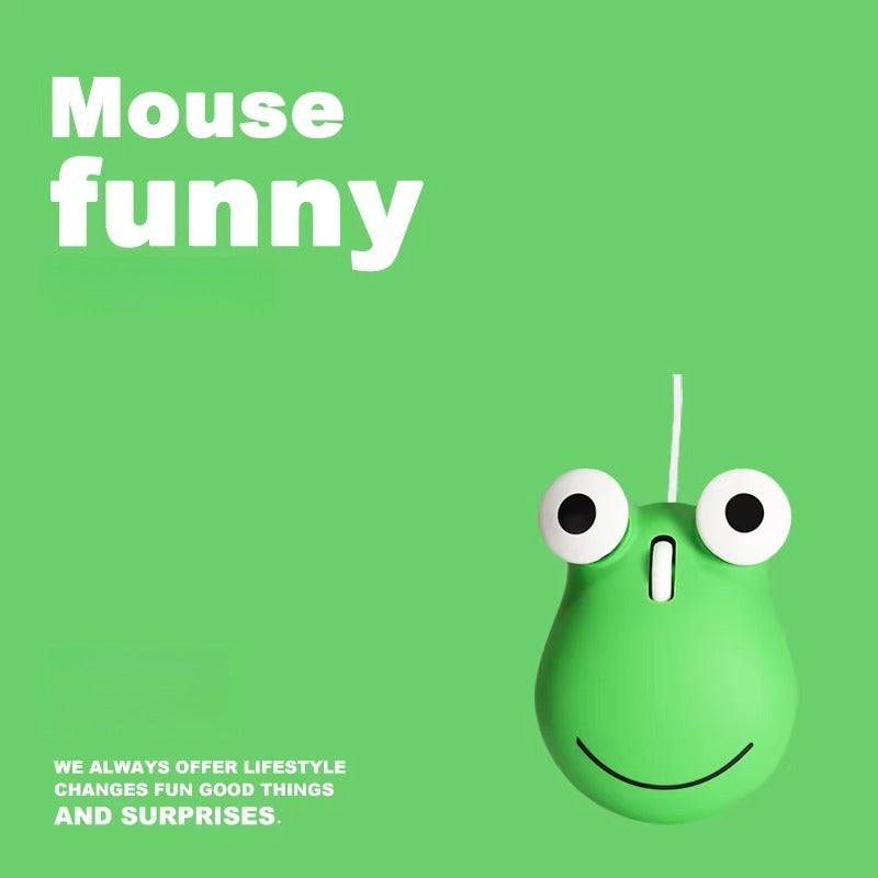 Frog Shaped Silent Computer Mouse