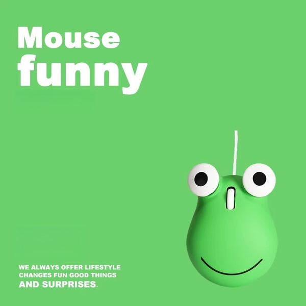 Frog Shaped Silent Computer Mouse