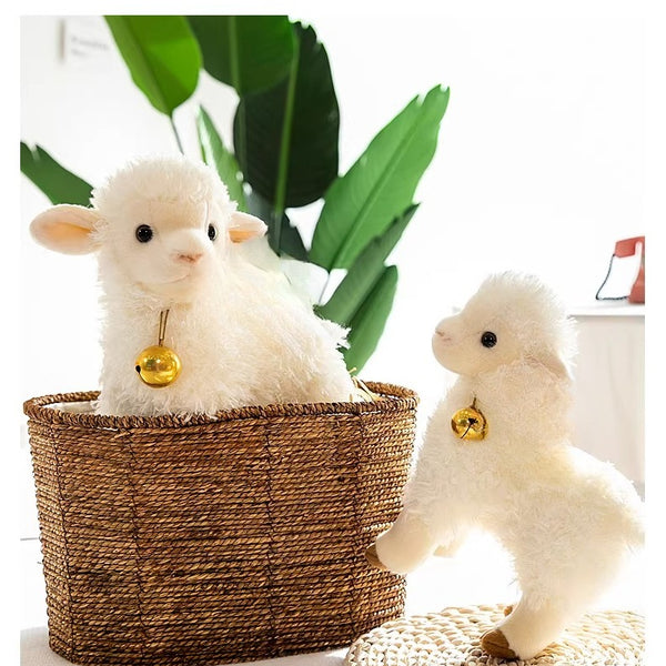 Plush Little Lamb Doll with Bell