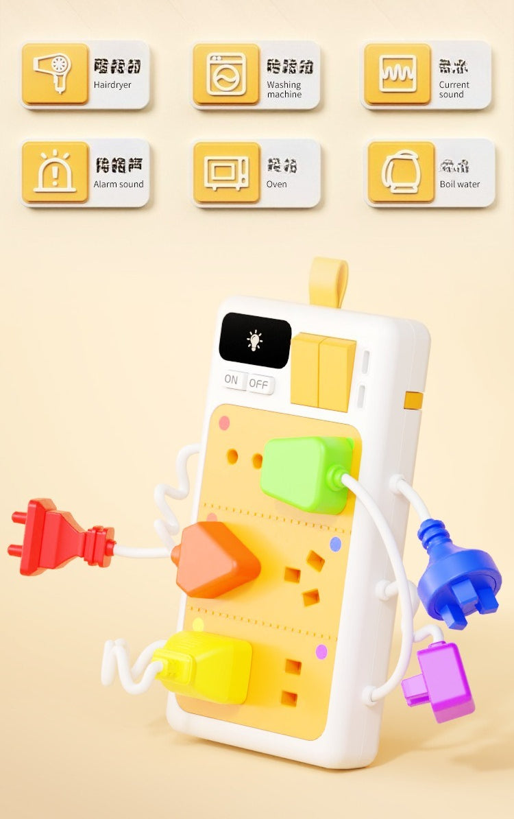 Toddler Busy Board Electrical Safety Plug-in Toy