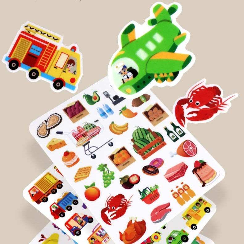 Reusable Travel Sticker Book Activity Kit